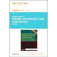Respiratory Care Exam Review Pageburst E-book on Kno Retail Access Card