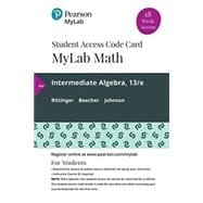MyLab Math with Pearson eText -- 18 Week Standalone Access Card -- for Intermediate Algebra