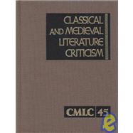 Classical and Medieval Literarature Criticism