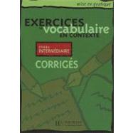 Exercices de vocabulaire en contexte