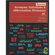 Reverse Acronyms, Initialisms & Abbreviations Dictionary