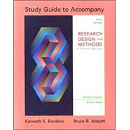 Study Guide to Accompany Research Design and Methods : A Process Approach