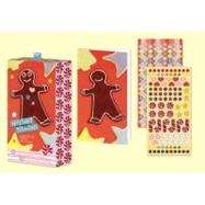 Gingerbread Holiday Sticker Note Cards
