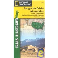 National Geographic Trails Illustrated Map Sangre De Cristo Mountains: Great Sand Dunes National Monument & Preserve, Colorado, USA