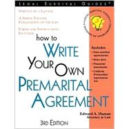 How to Write Your Own Premarital Agreement : With Forms,9781572481565