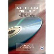 Intellectual Property Law Text, Cases, and Materials