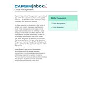 CapsimInbox: Crisis Management