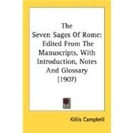 Seven Sages of Rome : Edited from the Manuscripts, with Introduction, Notes and Glossary (1907)