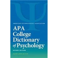 Apa College Dictionary of Psychology