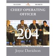 Chief Operating Officer 204 Success Secrets