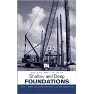 Analysis And Design of Shallow And Deep Foundations,9780471431596