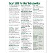 Excel 2016 for Mac Introduction Quick Reference