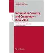Information Security and Cryptology - ICISC 2013
