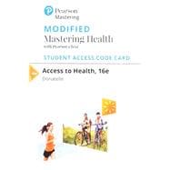 Modified Mastering Health MyDietAnalysis with Pearson eText -- Standalone Access Card -- for Access to Health