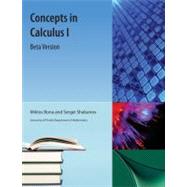 Concepts in Calculus I