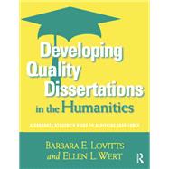 Developing Quality Dissertations in the Humanities