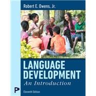 Language Development- An Introduction book cover, ISBN 9780135441626