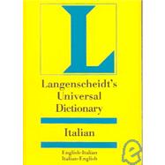 Langenscheidt's Universal Dictionary Italian-English English Italian