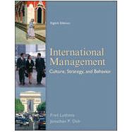 International Mgmt: Culture, Strategy and Behavior, 8th Edition