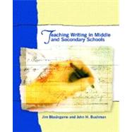 Teaching Writing in Middle and Secondary Schools