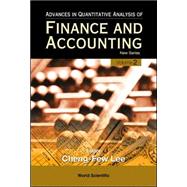 Advances In Quantitative Analysis Of Finance And  Accounting