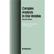Complex Analysis in One Variable