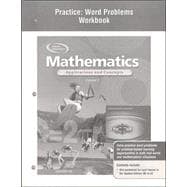 Mathematics: Applications and Concepts, Course 3, Practice: Word Problems Workbook