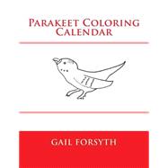 Parakeet Coloring Calendar Book