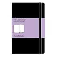 Moleskine Classic Memo Pockets, Large, Black, Hard Cover (5 x 8.25)