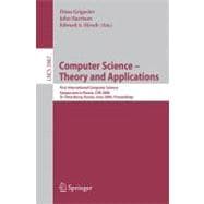 Computer Science -- Theory and Applications : First International Symposium on Computer Science in Russia, CSR 2006, St. Petersburg, Russia, June 8-12, 2006, Proceedings
