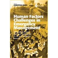 Human Factors Challenges in Emergency Management: Enhancing Individual and Team Performance in Fire and Emergency Services
