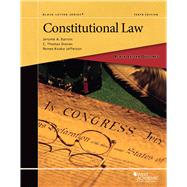 Black Letter Outline on Constitutional Law(Black Letter Outlines)