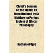 Christ's Sermon on the Mount book cover, ISBN 9781459041677