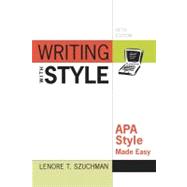 Writing with Style APA Style Made Easy,9780840031679