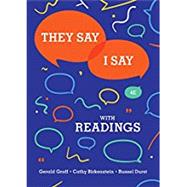 They Say / I Say: The Moves That Matter in Academic Writing with Readings (Fourth Edition),9780393631685