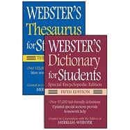 Webster's Dictionary for Students 5th Ed. + Webster's Thesaurus for Students 3rd Ed.