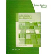 Student's Solutions Manual for Sonnabend's Mathematics for Elementary Teachers, 4th