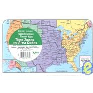 Rand McNally Time Zones Area Codes Planner Map