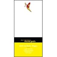 Gold and Ruby Slipper Memo Pads 2 Pads, 100 Sheets of Quality Writing Paper Featuring the Art of Pamela Kogen