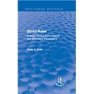 Routledge Revivals: David Rabe (1988): A Stage History and a Primary and Secondary Bibliography