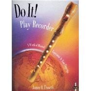 Do It! Play Recorder - book and CD (Item# G-M438) book cover, ISBN 9781579991715
