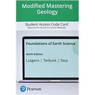 Modified Mastering Geology with Pearson eText -- Access Card -- for Foundations of Earth Science, 9th Edition