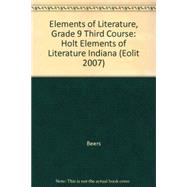 Holt Elements of LiteratureIndiana; Elements of Literature, Student Edition Third Course
