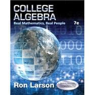 College Algebra Real Mathematics, Real People