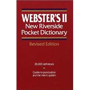 Webster's II New Riverside Pocket Dictionary