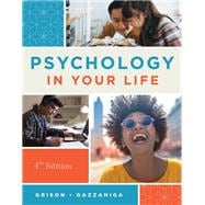 Psychology in Your Life 4e Special Value Edition for McHenry County College book cover, ISBN 9781324081739
