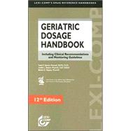 Lexi- Comp's Geriatric Dosage Handbook