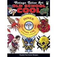 Old School Cool CD-ROM and Book Vintage Vector Tattoo Art