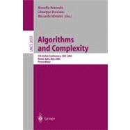 Algorithms and Complexity: 5th Italian Conference, Ciac 2003, Rome, Italy, May 28-30, 2003 : Proceedings