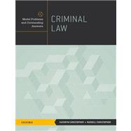 Criminal Law Model Problems and Outstanding Answers